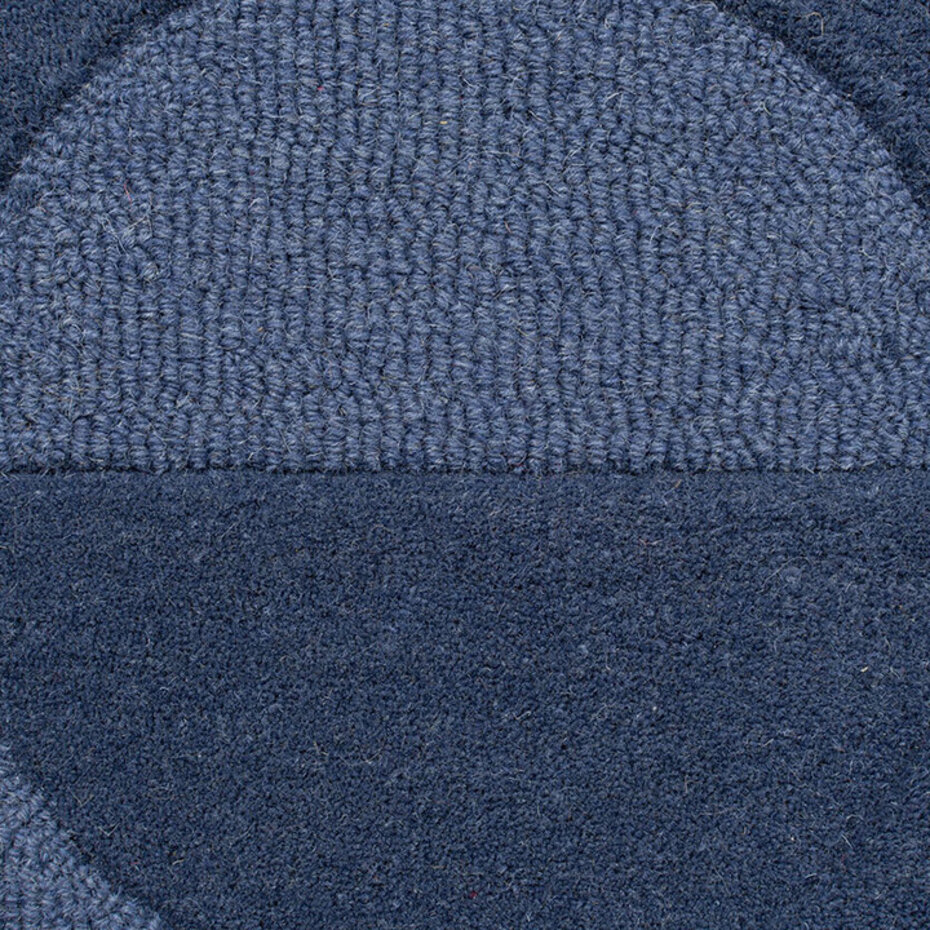 Modern Wollen vloerkleed - Gigi Blauw