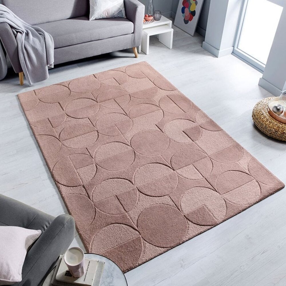 flycarpets MODERN WOLLEN VLOERKLEED - GIGI ROZE