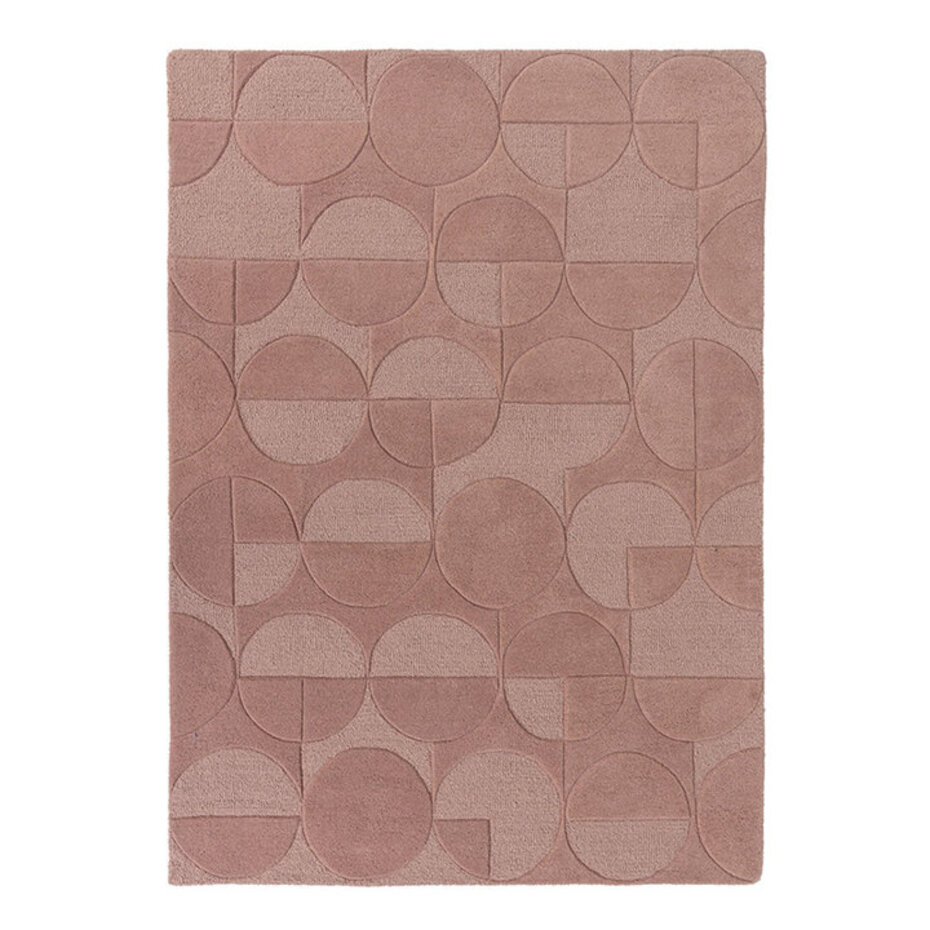 Modern Wollen vloerkleed - Gigi Roze Modern Wollen vloerkleed - Gigi Roze