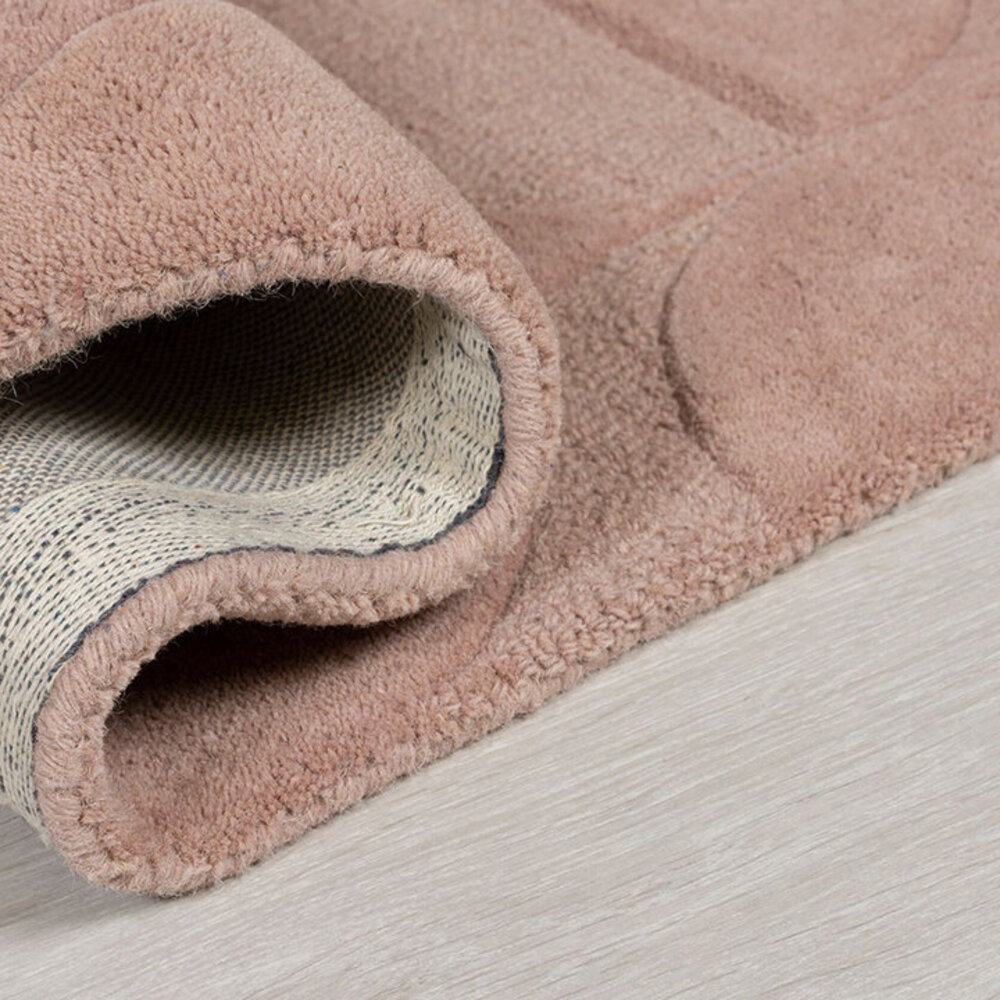 Modern Wollen vloerkleed - Gigi Roze Modern Wollen vloerkleed - Gigi Roze