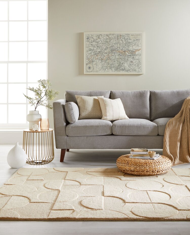 Modern Wollen vloerkleed - Gigi Naturel / Beige