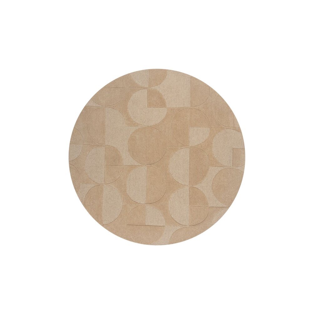 flycarpets ROND WOLLEN VLOERKLEED - GIGI NATUREL / BEIGE