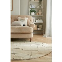 flycarpets ROND WOLLEN VLOERKLEED - GIGI NATUREL / BEIGE