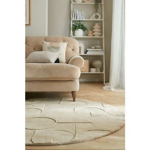 ROND WOLLEN VLOERKLEED - GIGI NATUREL / BEIGE