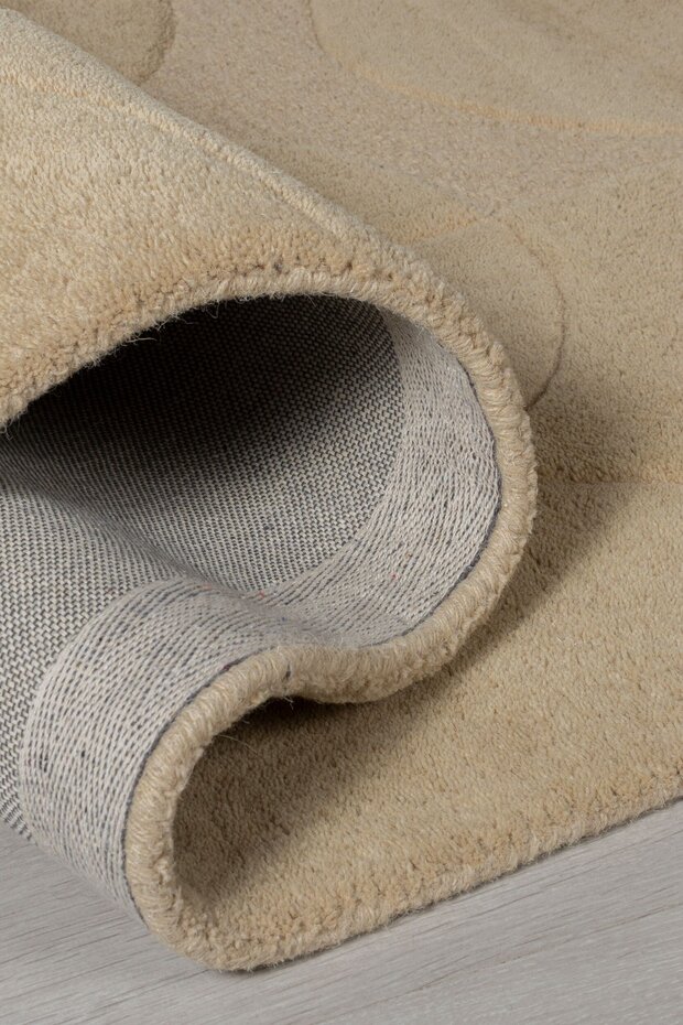 Rond Wollen vloerkleed - Gigi Naturel / Beige Rond Wollen vloerkleed - Gigi Naturel / Beige