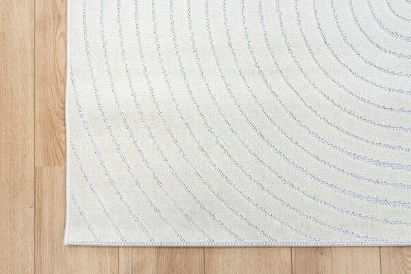 Algarve Plus vloerkleed - Indoor & Outdoor - Abstract Cirkelvormige Patronen Modern - Crème