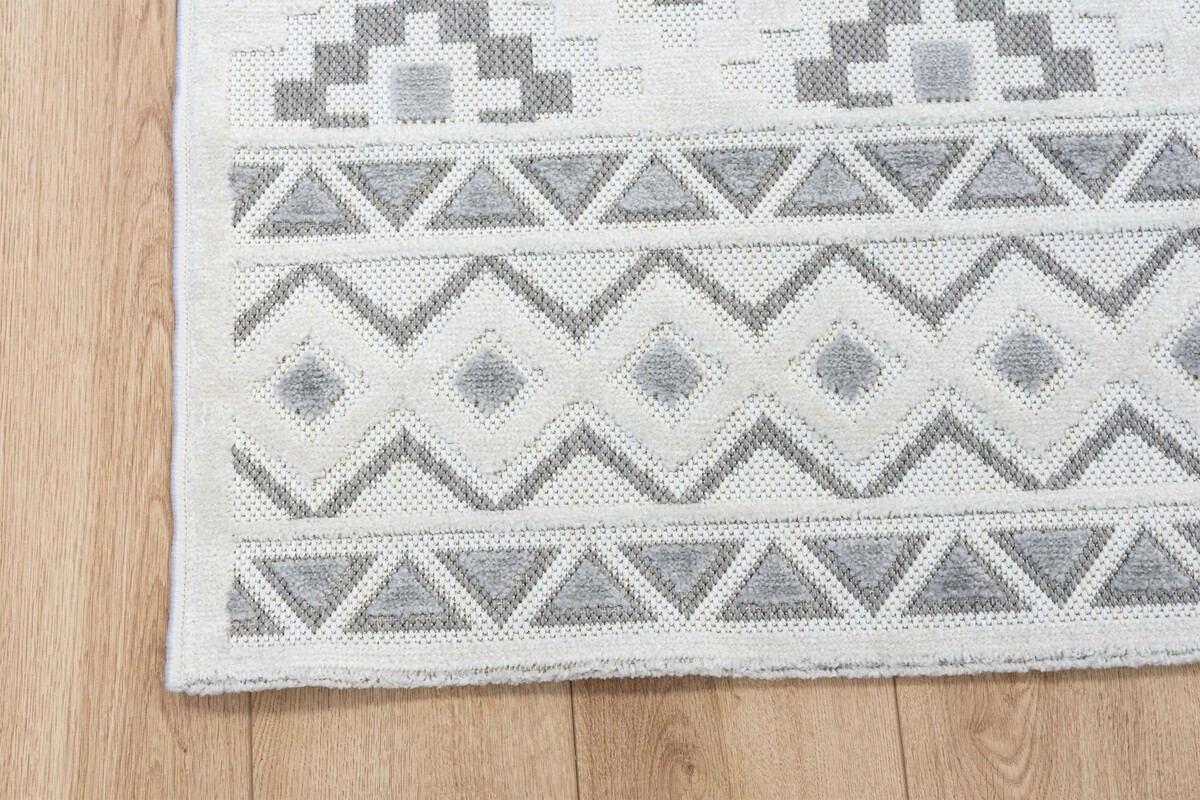 Algarve Indoor & Outdoor Crème / Grijs vloerkleed - Scandinavisch Design
