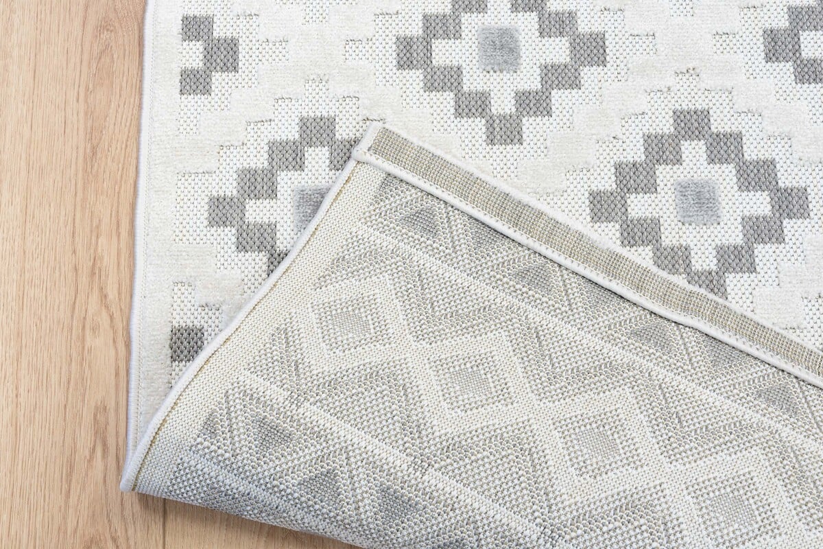 Algarve Indoor & Outdoor Crème / Grijs vloerkleed - Scandinavisch Design
