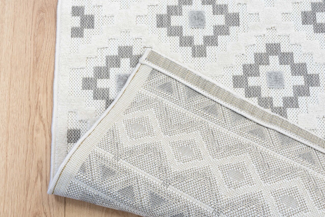 Algarve Indoor & Outdoor Crème / Grijs vloerkleed - Scandinavisch Design Algarve Indoor & Outdoor Crème / Grijs vloerkleed - Scandinavisch Design