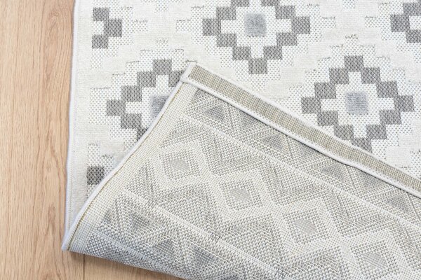 Algarve Indoor & Outdoor Crème / Grijs vloerkleed - Scandinavisch Design Algarve Indoor & Outdoor Crème / Grijs vloerkleed - Scandinavisch Design