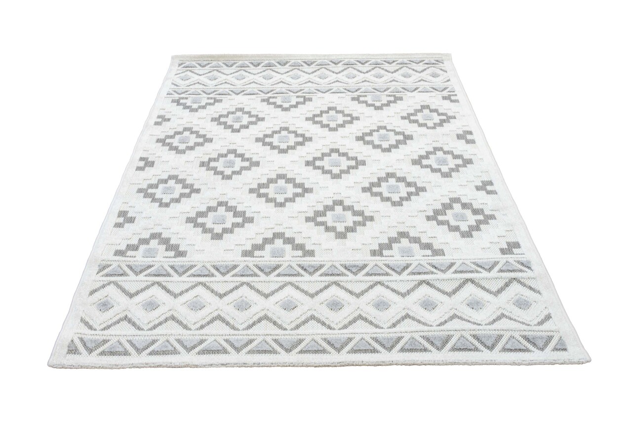 Algarve Indoor & Outdoor Crème / Grijs vloerkleed - Scandinavisch Design Algarve Indoor & Outdoor Crème / Grijs vloerkleed - Scandinavisch Design