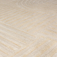 flycarpets ZEN VLOERKLEED JAPANDI - LAAGPOLIG - 100% WOL MODERN - NATUREL / BEIGE