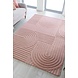 Zen vloerkleed - Japandi - Laagpolig - 100% Wol Modern - Roze Zen vloerkleed - Japandi - Laagpolig - 100% Wol Modern - Roze
