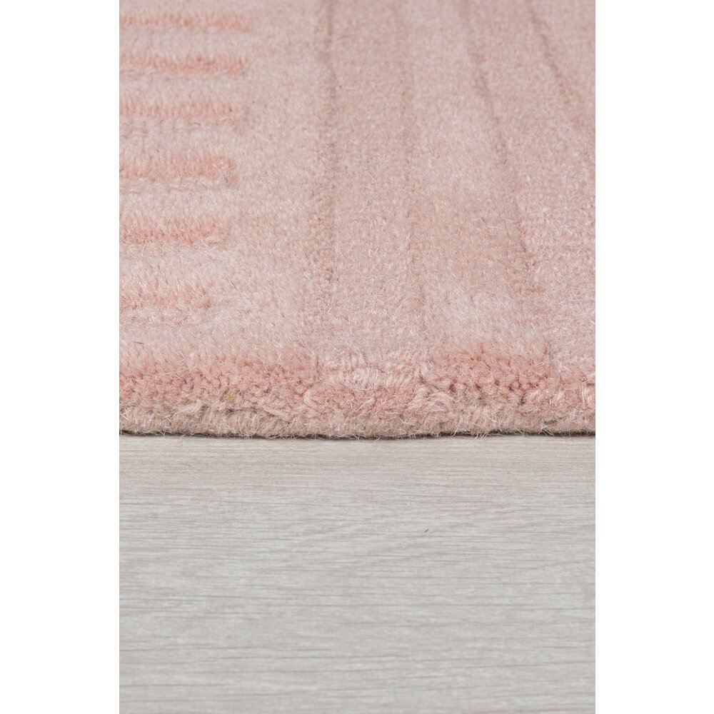 flycarpets ZEN VLOERKLEED JAPANDI - LAAGPOLIG - 100% WOL MODERN - ROZE