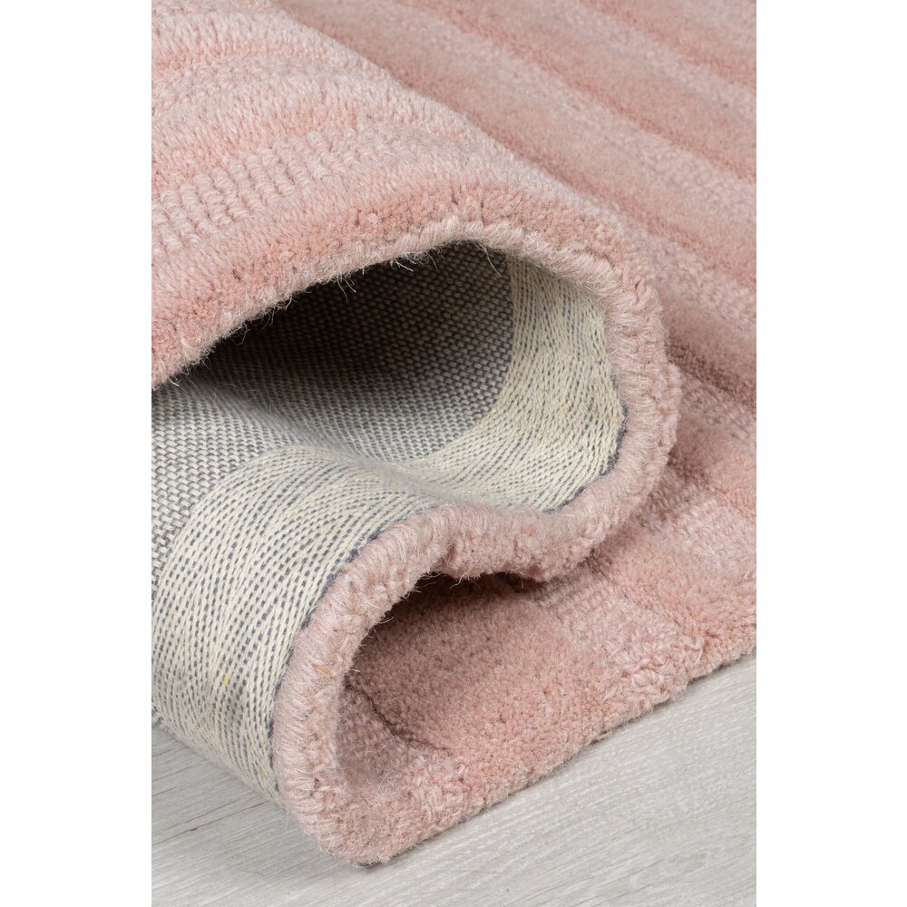 flycarpets ZEN VLOERKLEED JAPANDI - LAAGPOLIG - 100% WOL MODERN - ROZE