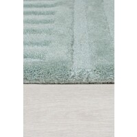 flycarpets ZEN VLOERKLEED JAPANDI - LAAGPOLIG - 100% WOL MODERN - BLAUW