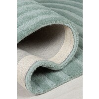 flycarpets ZEN VLOERKLEED JAPANDI - LAAGPOLIG - 100% WOL MODERN - BLAUW