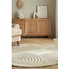 flycarpets ZEN MODERN JAPANDI - Ø 160CM - LAAGPOLIG - 100% WOL - NATUREL / BEIGE