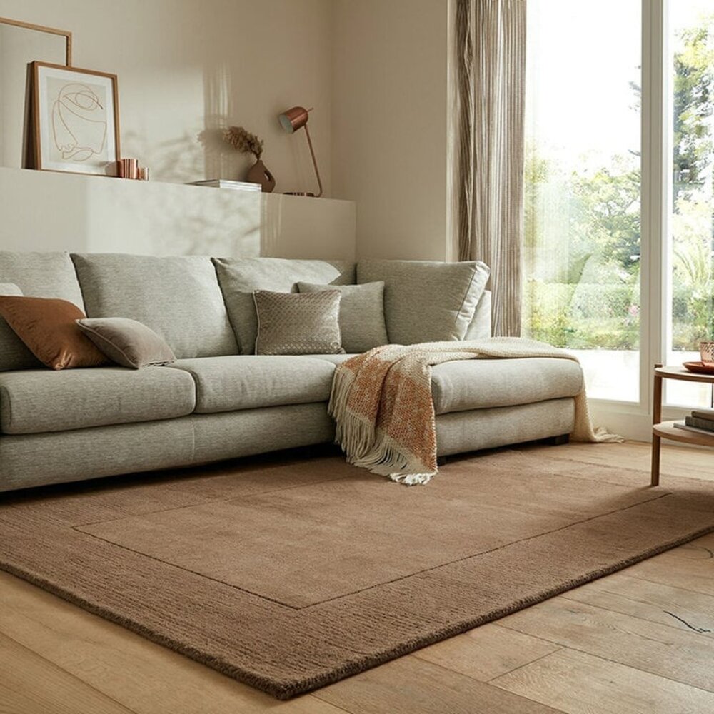 flycarpets TUSCANY VLOERKLEED WOL - EFFEN - KADER MODERN - BRUIN - Copy