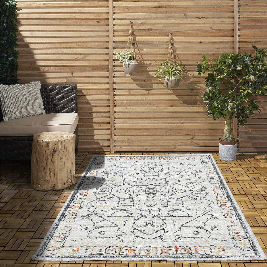 Sena Indoor & Outdoor Crème vloerkleed - Sena Indoor & Outdoor Crème vloerkleed -