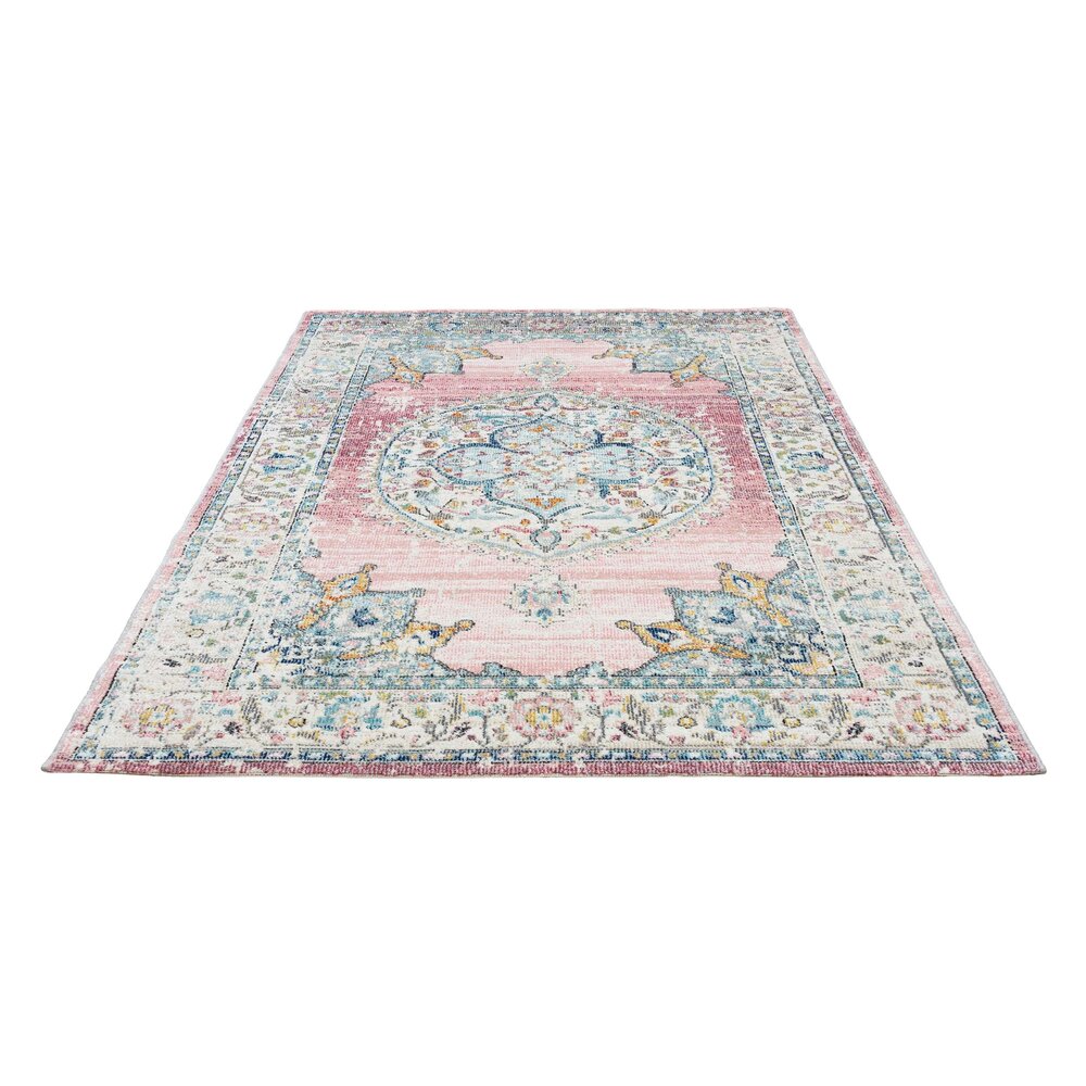 SENA VINTAGE MEDAILLON ROZE VLOERKLEED INDOOR EN OUTDOOR