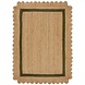 Grace vloerkleed - Jute - Laagpolig Modern - Naturel / Groen Grace vloerkleed - Jute - Laagpolig Modern - Naturel / Groen