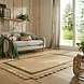 Grace vloerkleed - Jute - Laagpolig Modern - Naturel / Groen Grace vloerkleed - Jute - Laagpolig Modern - Naturel / Groen