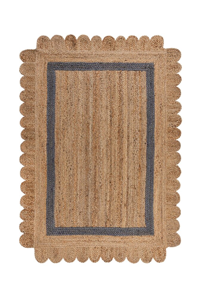 Grace vloerkleed - Jute - Laagpolig Modern - Naturel / Grijs Grace vloerkleed - Jute - Laagpolig Modern - Naturel / Grijs