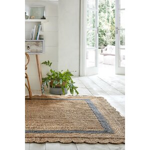 flycarpets GRACE VLOERKLEED JUTE - LAAGPOLIG MODERN - NATUREL / GRIJS