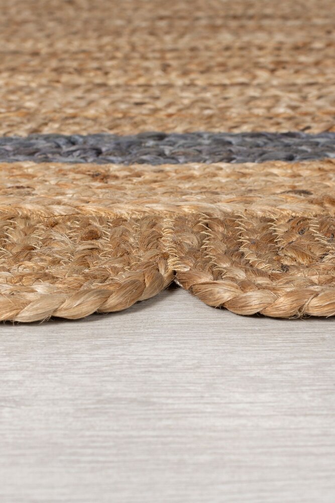 Grace vloerkleed - Jute - Laagpolig Modern - Naturel / Grijs Grace vloerkleed - Jute - Laagpolig Modern - Naturel / Grijs