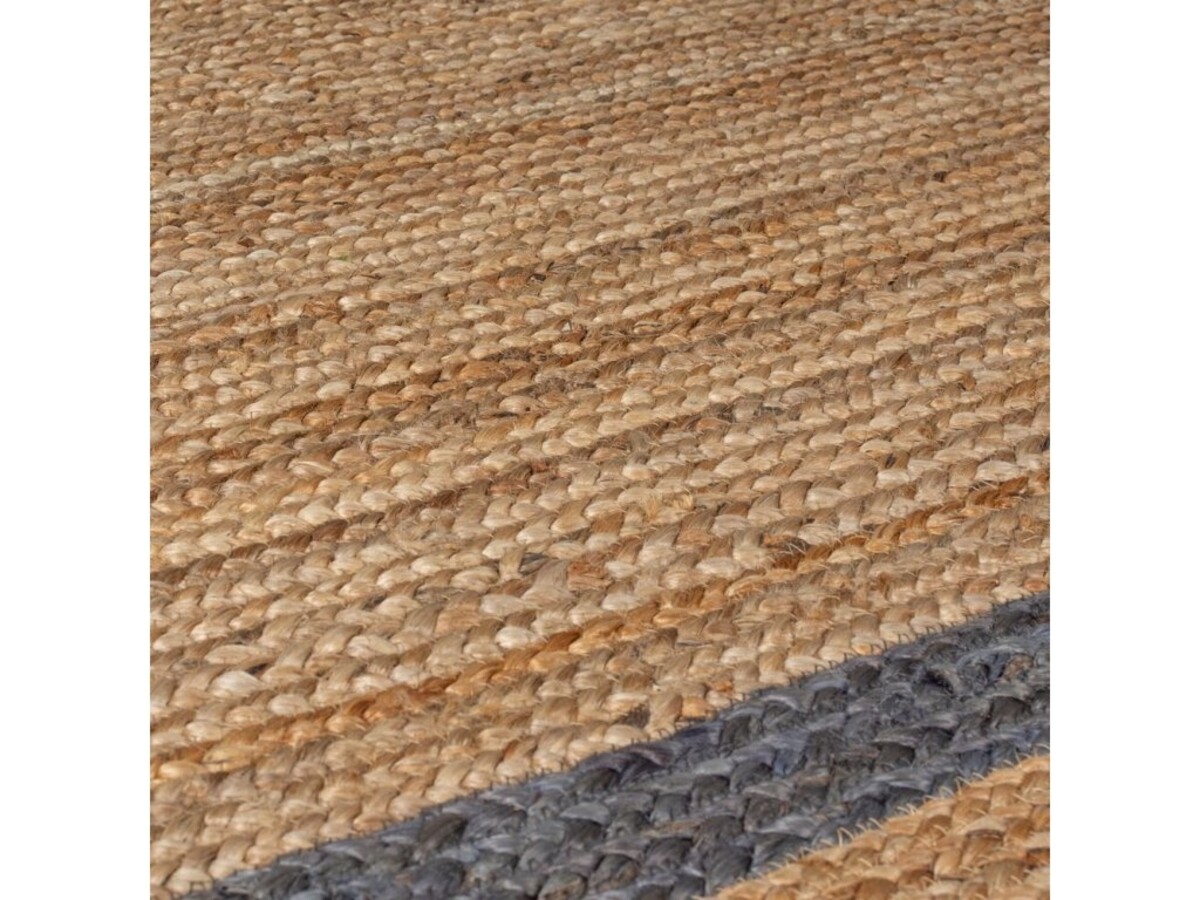 Grace vloerkleed - Jute - Laagpolig Modern - Naturel / Grijs
