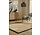 Kira vloerkleed - Jute - Laagpolig - Visgraatpatroon Modern - Naturel / Zwart