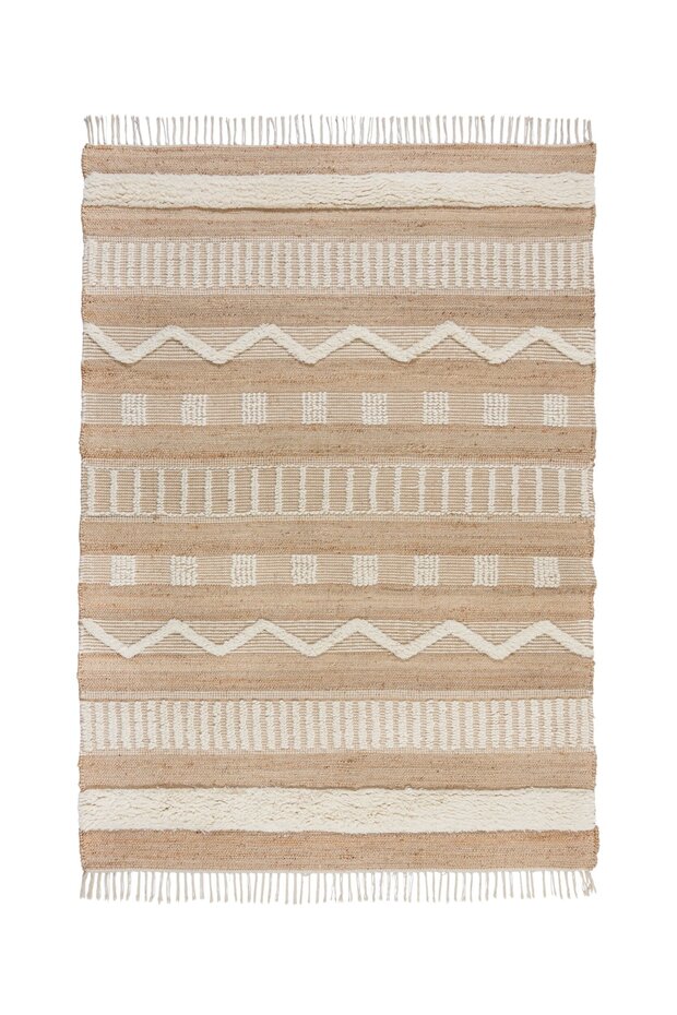 Medina vloerkleed - Jute - Laagpolig Modern - Naturel / Crème Medina vloerkleed - Jute - Laagpolig Modern - Naturel / Crème