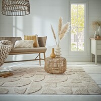 flycarpets ADA ARCH VLOERKLEED GEOMETRISCH - LAAGPOLIG MODERN - NATUREL