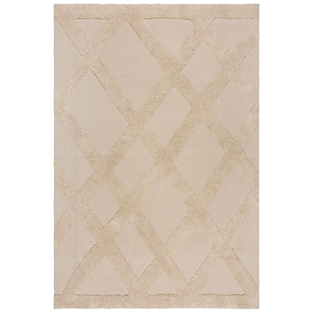 flycarpets TESSA DIAMOND VLOERKLEED GEOMETRISCH - LAAGPOLIG - GERUIT MODERN - NATUREL