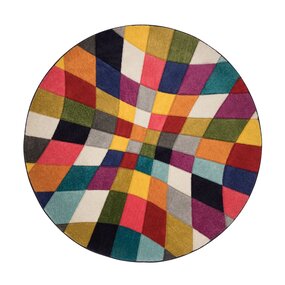 Rond Laagpolig vloerkleed - Rhumba Modern Spectro - Multi