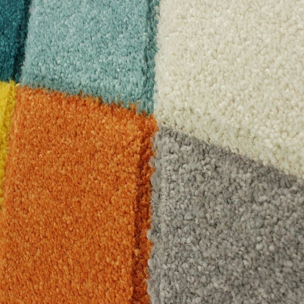 flycarpets ROND LAAGPOLIG VLOERKLEED - RHUMBA MODERN SPECTRO - MULTI