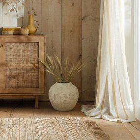 Levi Jute Modern Effen Handgeweven - Laagpolig - Naturel