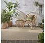 Jute Look Buitenkleed - Ceres Geruit Naturel / Zwart