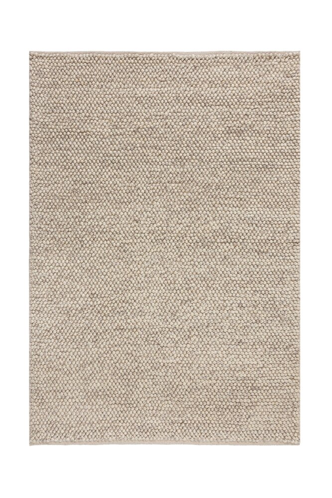 Minerals Uni vloerkleed - Laagpolig - Wol - Bolletjes Modern - Naturel / Beige Minerals Uni vloerkleed - Laagpolig - Wol - Bolletjes Modern - Naturel / Beige