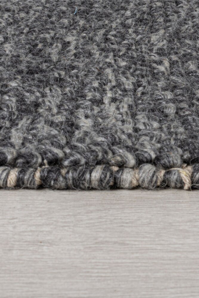 Minerals Uni vloerkleed - Laagpolig - Wol - Bolletjes Modern - Grijs Minerals Uni vloerkleed - Laagpolig - Wol - Bolletjes Modern - Grijs