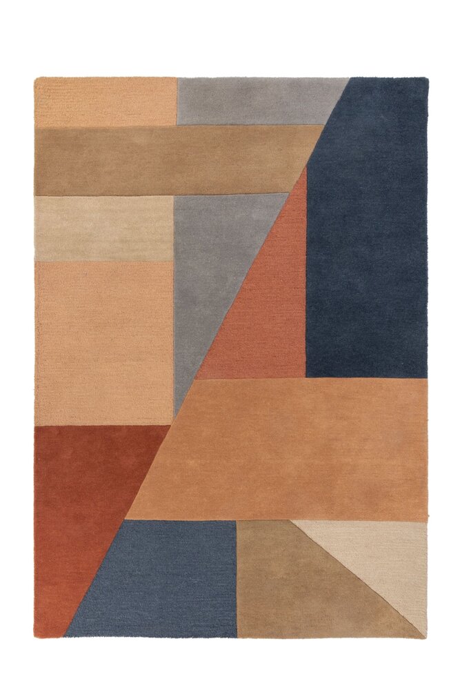 Alwyn vloerkleed - Laagpolig - 100% Wol - Geo Modern - Multi