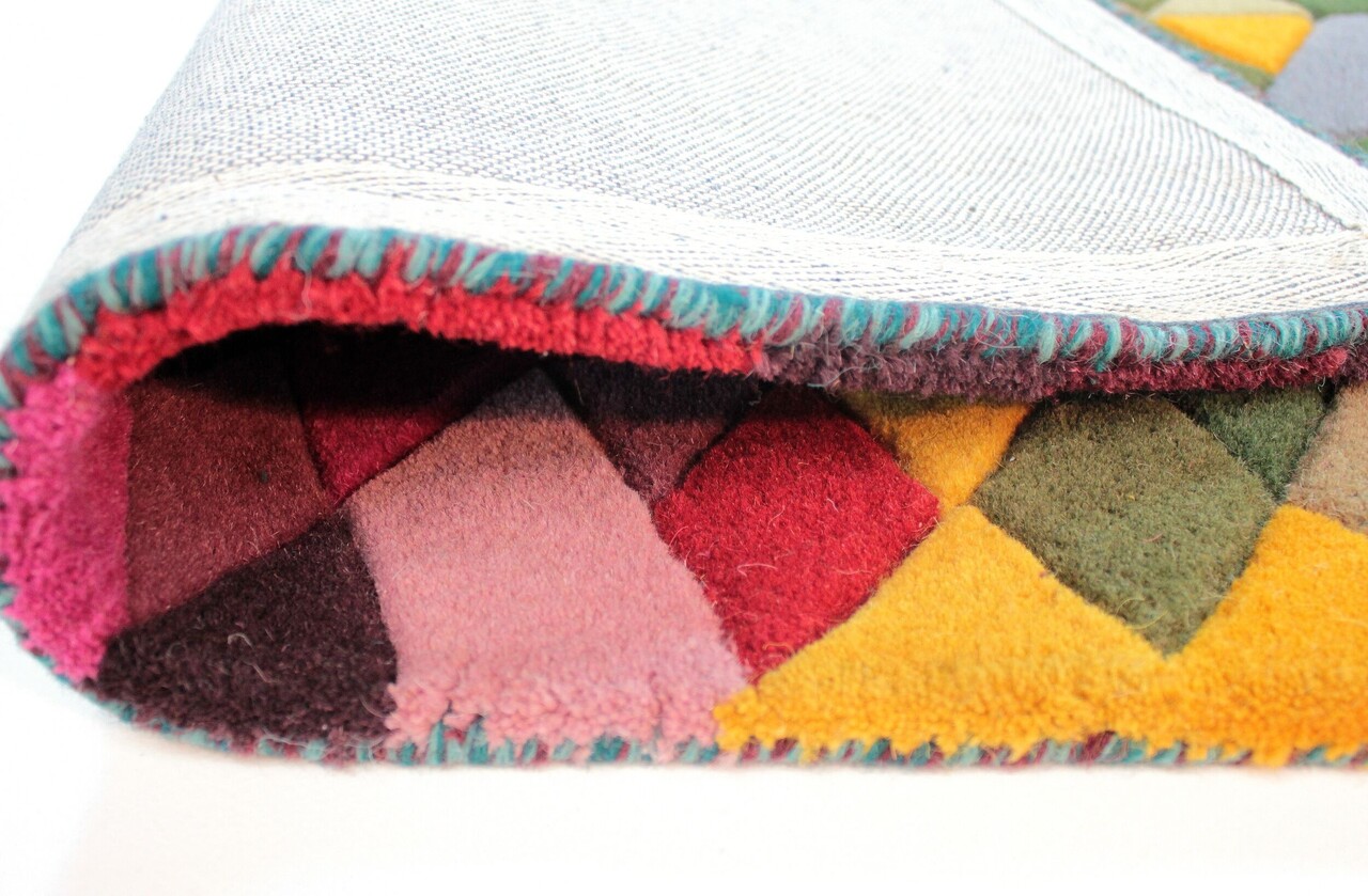 Kingston vloerkleed - Laagpolig - 100% Wol - Geo Modern - Multi Kingston vloerkleed - Laagpolig - 100% Wol - Geo Modern - Multi