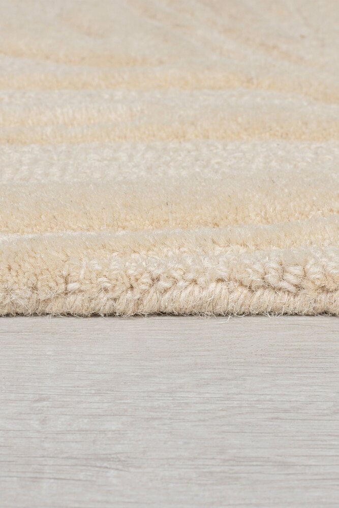 Modern Wollen vloerkleed - Lino Leaf Naturel / Crème Modern Wollen vloerkleed - Lino Leaf Naturel / Crème