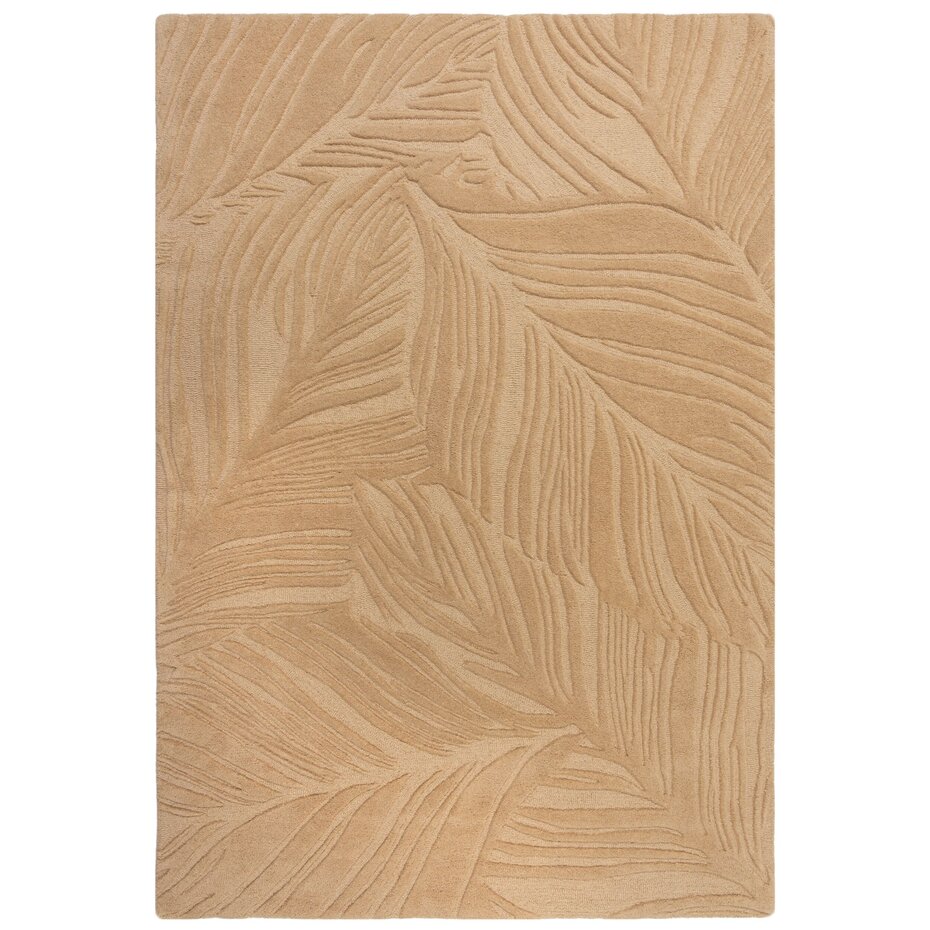 Modern Wollen vloerkleed - Lino Leaf Beige Modern Wollen vloerkleed - Lino Leaf Beige