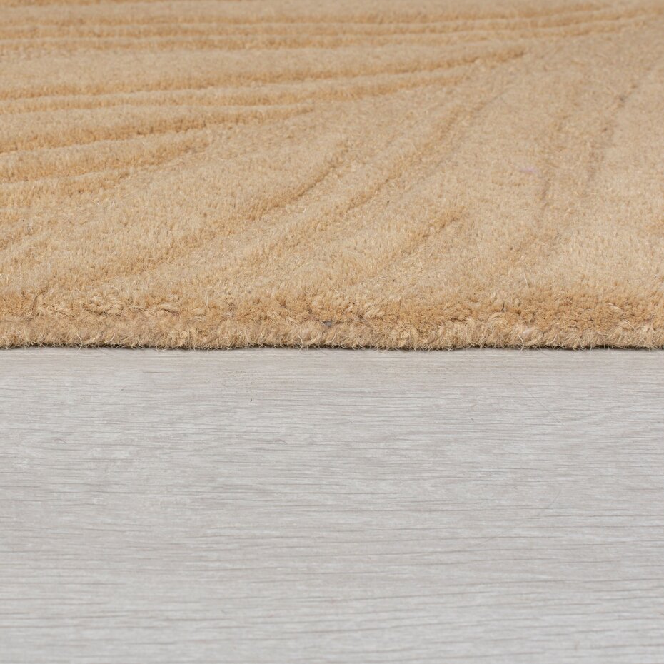 Modern Wollen vloerkleed - Lino Leaf Beige Modern Wollen vloerkleed - Lino Leaf Beige