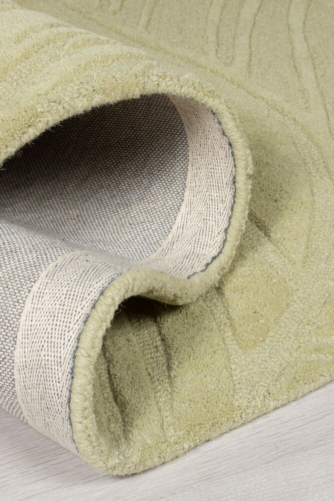Modern Wollen vloerkleed - Lino Leaf Salie Groen Modern Wollen vloerkleed - Lino Leaf Salie Groen