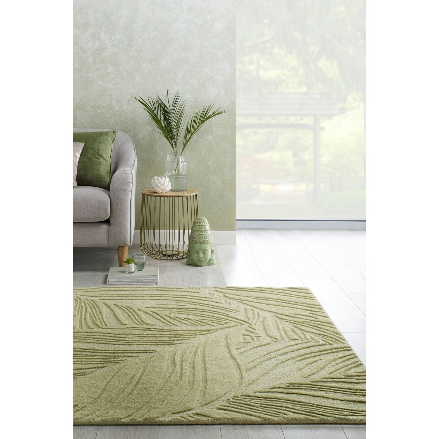TT Home Tuin Vloerkleed Tapijt Voor Binnen En Buiten Balkon Keuken Tapijt Bloemmotief Palm Patroon Modern, Kleur:Groen Zwart 2, Maat:120 cm Rund TT Home Tuin Vloerkleed Tapijt Voor Binnen En Buiten Balkon Keuken Tapijt Bloemmotief Palm Patroon Modern, Kleur:Groen Zwart 2, Maat:120 cm Rund