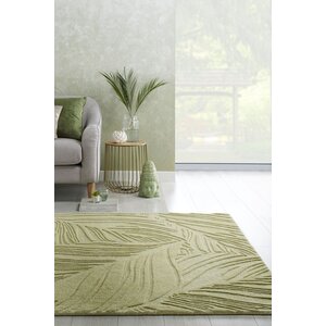 flycarpets MODERN WOLLEN VLOERKLEED - LINO LEAF SALIE GROEN