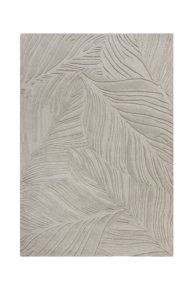 Modern Wollen vloerkleed - Lino Leaf Grijs